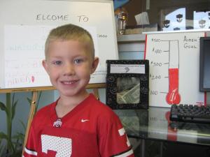 Aiden Thacker at the Kinder Garden School in West Chester