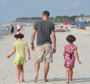 Clay Brizendine and daughters