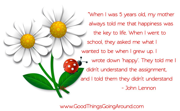 quote on happiness from John Lennon