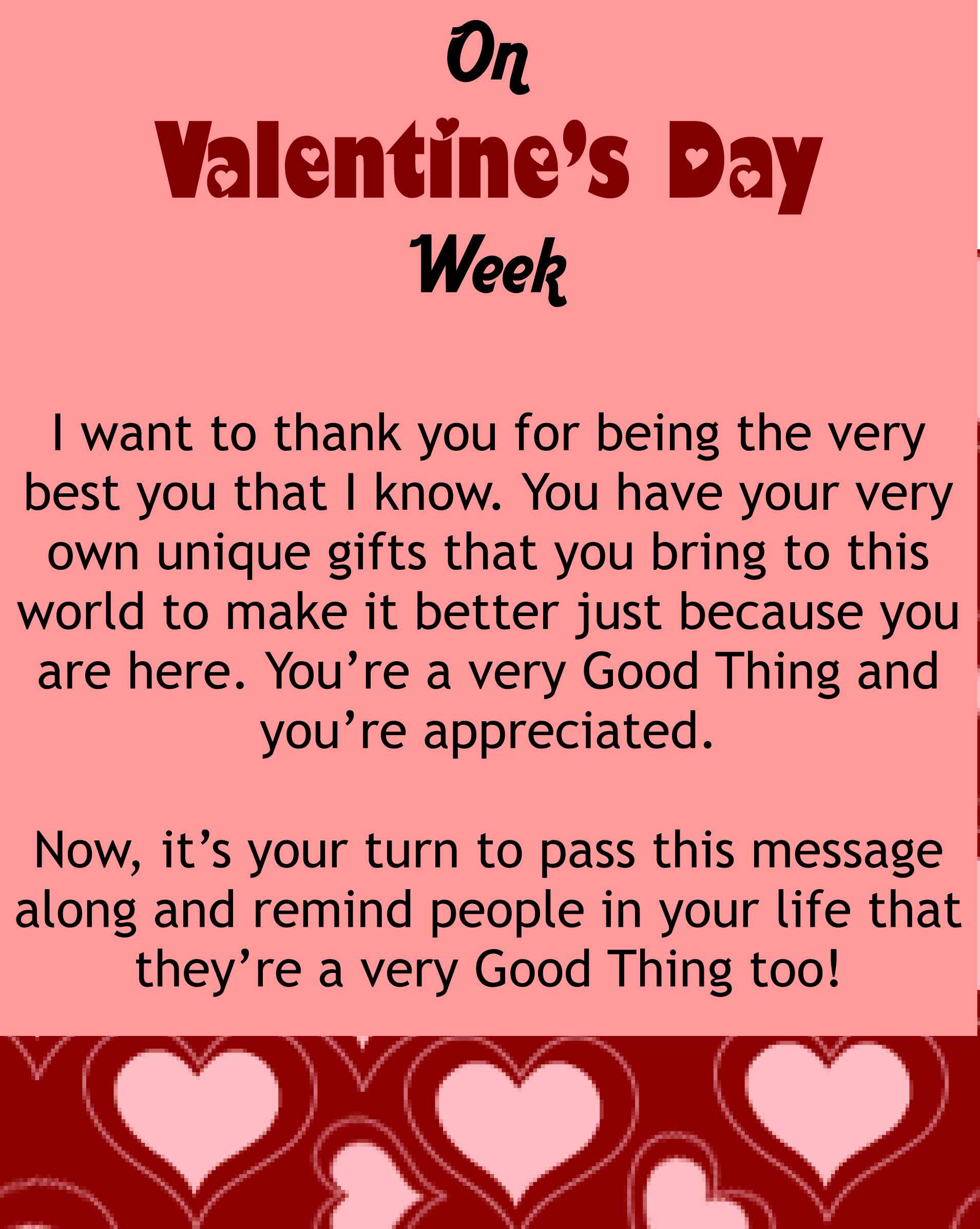 Message for valentine day