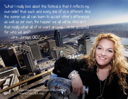 quote from Q102's Jenn Jordan about the Cincinnati ReelAbilities Film Festival