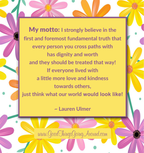 quote about love and kindness by Lauren Ulmer