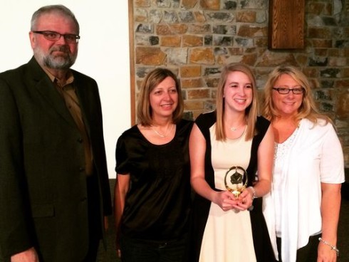 Cooper High School student Sarah Goodrich was recognized with the Scholastic Writing Award