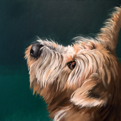 dog portrait by Cincinnati dog artist Mara McCalmont