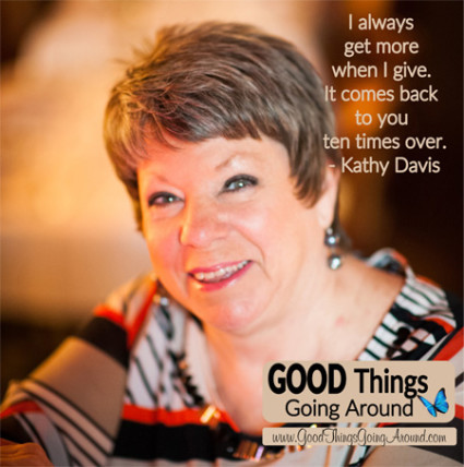 Kathy Davis works for Jeff Ruby's Steakhouse and volunteers at Women Helping Women in Cincinnati