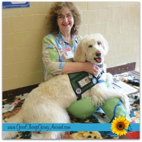 Karen Spradlin is an instructor and volunteer with Therapy Pets Greater Cincinnati