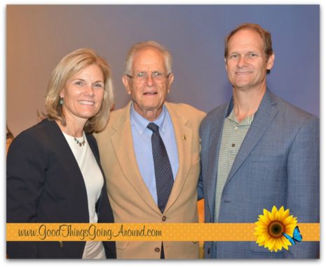 Jenny Berg with her father, Donald L. Neyer, and brother Dan Neyer at the Greater Cincinnati Planned Giving Council Voices of Giving Awards