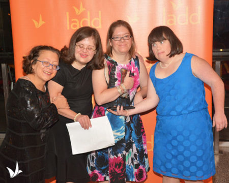 Jennifer Crowe (third from left) was honored by Cincinnati nonprofit LADD