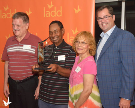 Dale Jackson was honored by Cincinnati nonprofit LADD
