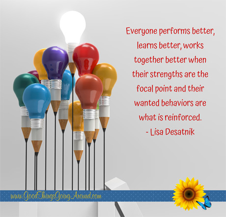 quote about work performance and leadership by Lisa Desatnik