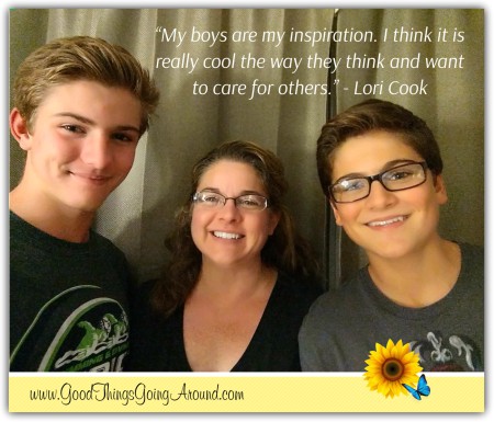 Lori Cook, marketing specialist at Countryside YMCA, shares how her inspiration comes from her sons.
