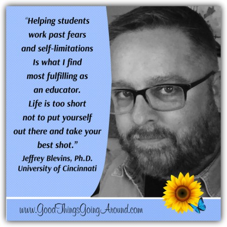 Jeff Blevins, Ph.D., head of the Department of Journalism at University of Cincinnati talks about his inspiration as a teacher
