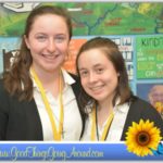 Jessica Mitsch and Grace Brecht at Mount Notre Dame High School in Cincinnati co-chair a community service project working with students who have autism at The Children's Home of Cincinnati.